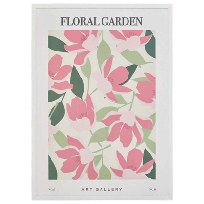 FRAMED POSTER ROSE FLOWER 50X70CM