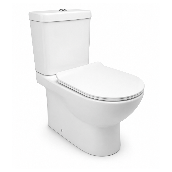DIDO WC 2 S-TRAP 215MM TOILET WITH UF SLOW-DOWN SEAT COVER AND WITHOUT MECHANISM
