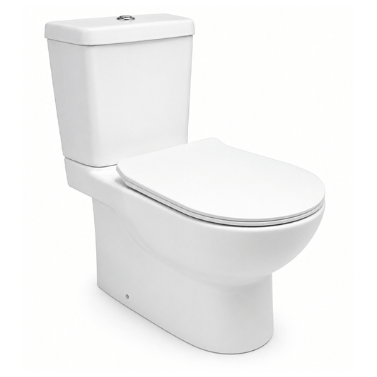 SONATA WC S-TRAP 220MM WITH SLIM SEAT SOFT CLOSING COVER 76X64.5X36.2 CM