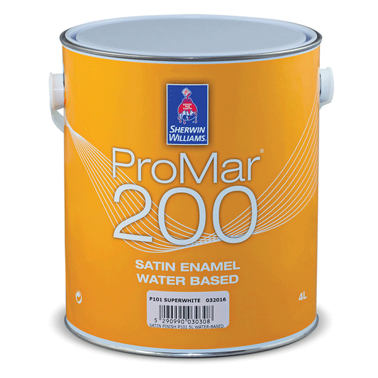 PROMAR SATIN ENAMEL EXTRA WHITE 4L [WATER BASED]