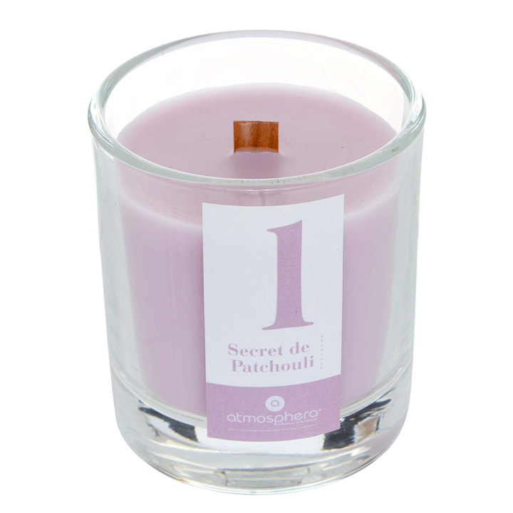 ΑΡΩΜΑΤΙΚΟ ΚΕΡΙ NUMIA PATCHOULI ΣΕ ΓΥΑΛΙΝΟ ΔΟΧΕΙΟ 180 GR