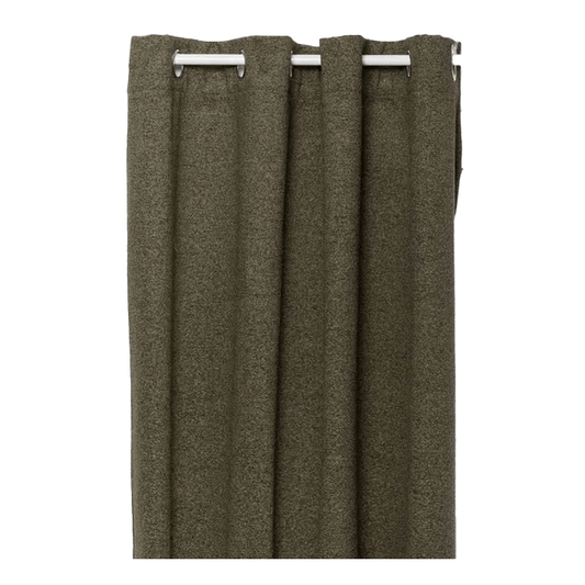 SOANA BLACKOUT INSULATING CURTAIN KHAKI GREEN 140X260CM