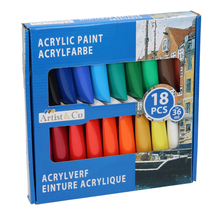 PAINT ACRYL 18X36ML