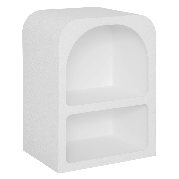 SOLEYA 2 TIERS BEDSIDE TABLE H55CM WHITE