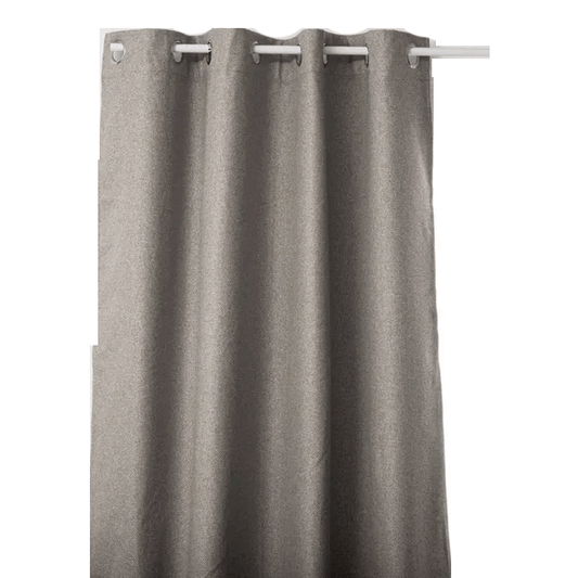 CURTAIN INSULATING BLACKOUT GREY 140X260CM