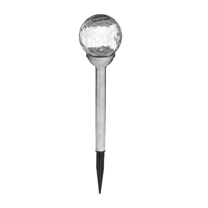 SIVA SILVER SOLAR TORCH OUT H36