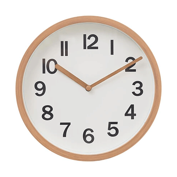 PLASTIC WOOD CLOCK D22