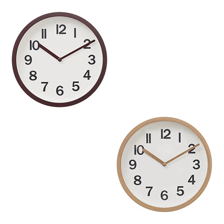 PLASTIC WOOD CLOCK D22