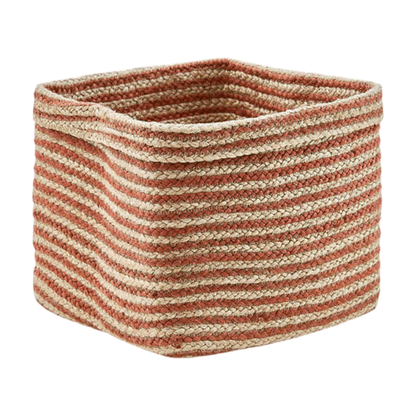 FOLDABL JUTE BASKET TITO 30X30