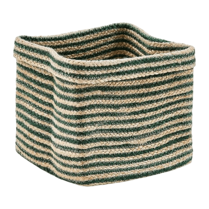 FOLDABL JUTE BASKET TITO 30X30
