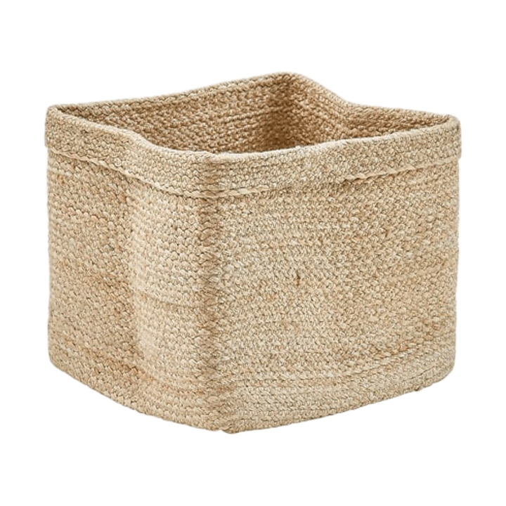 FOLDABL JUTE BASKET TITO 30X30
