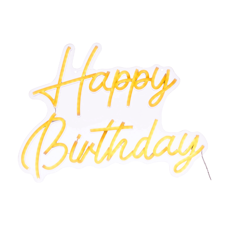 HAPPY BIRTHDAY WALL LED NEON L42