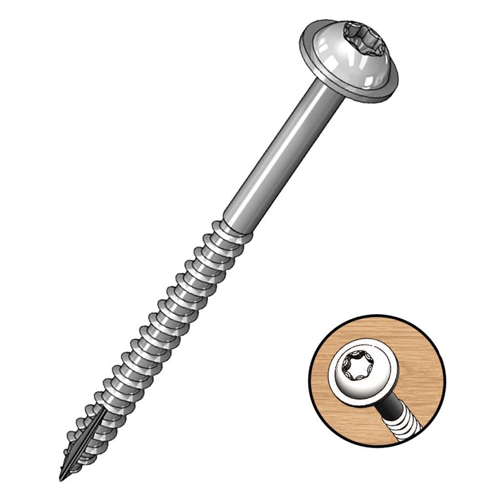 MILESCRAFT COARSE POCKET SCREWS 2" 50MM 50PCS