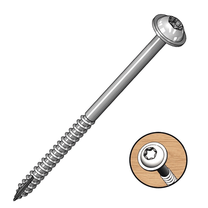 MILESCRAFT COARSE POCKET SCREWS 2-1/2" 63MM 50PCS