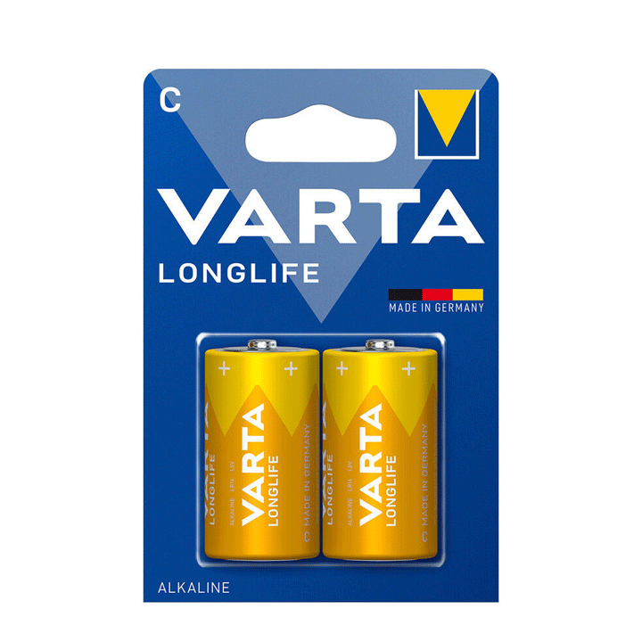 ΣΕΤ 2 ΑΛΚΑΛΙΚΩΝ ΜΠΑΤΑΡΙΩΝ VARTA EXTRA C (LR14)