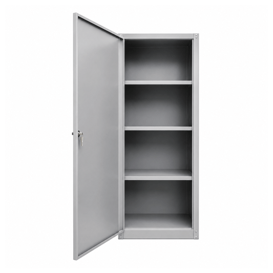 GRIMA ARMADIO MULTIPURPOSE METAL STORAGE CABINET WITH 3SHELVES 60X40X167CM