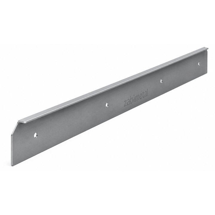 KITCHEN WORKTOP END R4 28MM ALUMINIUM 64CM