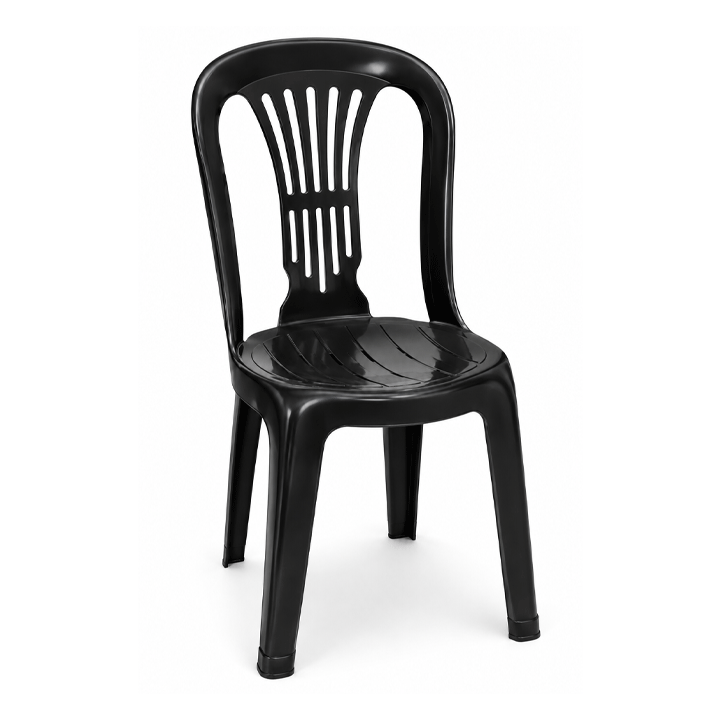 ETPLAST CHAIR VIENNA ANTHRACITE 40X40X88CM