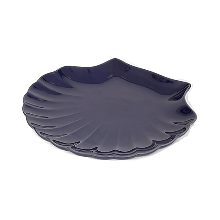 PRESENTATION PLATE SHELL 25X23CM ASSORTED STONEWARE
