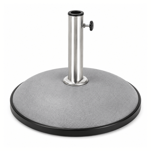 PARASOL CONCRETE BASE GREY 35KG WITH S/STEEL TUBE