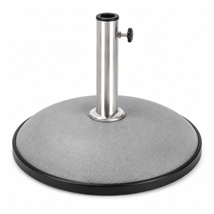 PARASOL CONCRETE BASE GREY 50KG WITH S/STEEL TUBE
