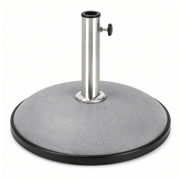 PARASOL CONCRETE BASE GREY 50KG WITH S/STEEL TUBE