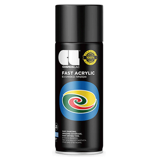 SPRAY FAST ACRYLIC WHITE MATT RAL9010 400ML COSMOSLAC