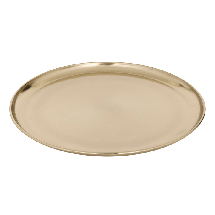 GOLD METAL TRAY 37CM