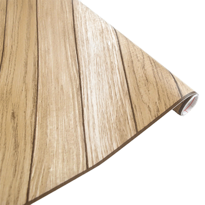 D-C-FIX  SELF-ADHESIVE FILM WOODEN BROWN STRIPS 67.5CMx2M