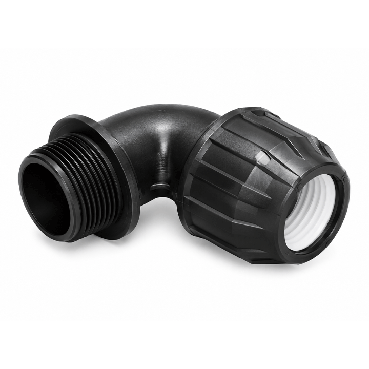 BEND THREADED MALE 16MMX1/2"