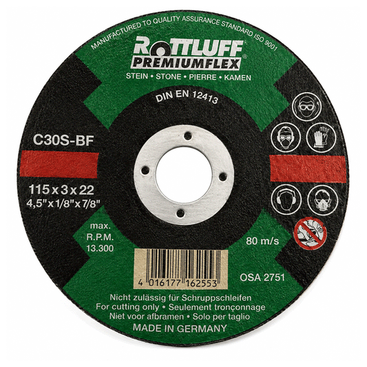 KOFTIS PETRAS 115X3X22.2MM GERMAN 4.5''