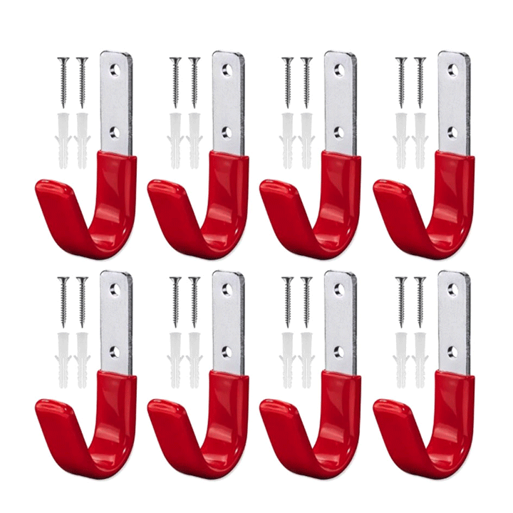 DEKTON 8PCS 8.5CM X 4CM WALL HOOKS MAX CAPACITY 35KG