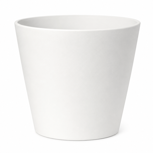 TRUNCATED CONE POT Ø75CM WHITE