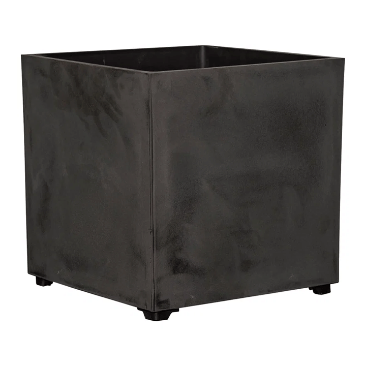 CUBIC POT 40X40CM WITHOUT HOLES ANTHRACITE