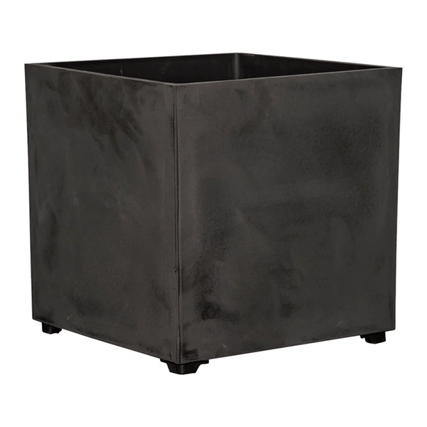 CUBIC POT 40X40CM WITHOUT HOLES ANTHRACITE