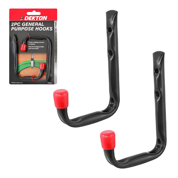 DEKTON 2PC 12MM GENERAL PURPOSE HOOKS