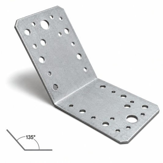 HEAVY DUTY ANGLE PLATE 135° 100Χ100Χ100ΜΜ