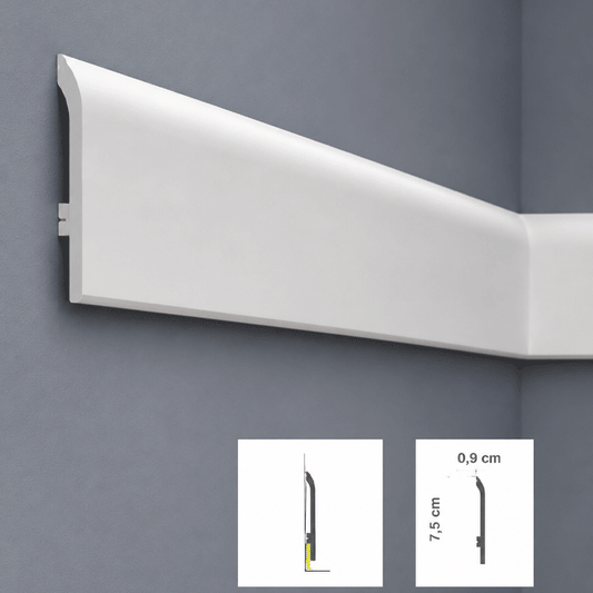 ΔΙΑΚΟΣΜΗΤΙΚΟ ΠΡΟΦΙΛ ΠΟΛΥΣΤΕΡΙΝΗΣ LUXSTYL L759 200 ΕΚ.