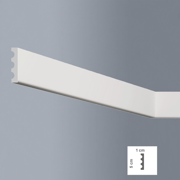 LUXSTYL POLYSTYRENE SKIRTING L5010 200CM
