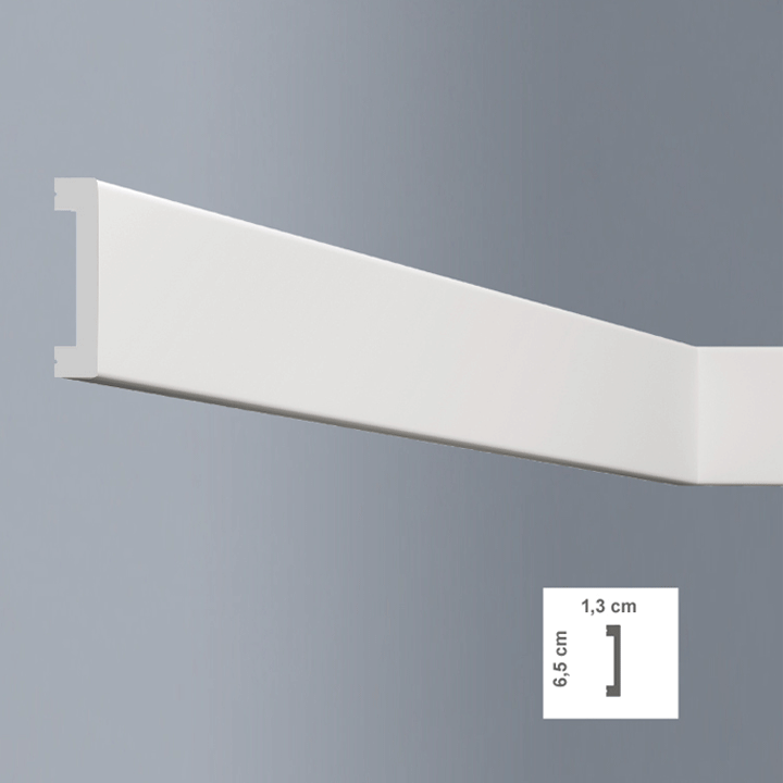 LUXSTYL POLYSTYRENE SKIRTING L6513 200CM