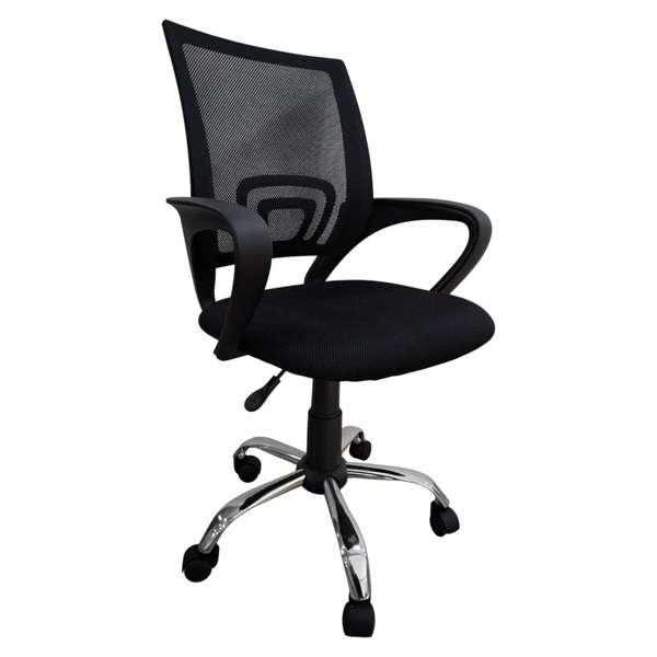 OFFICE CHAIR MESH LOW BACK BLACK LM-QZY2501E5