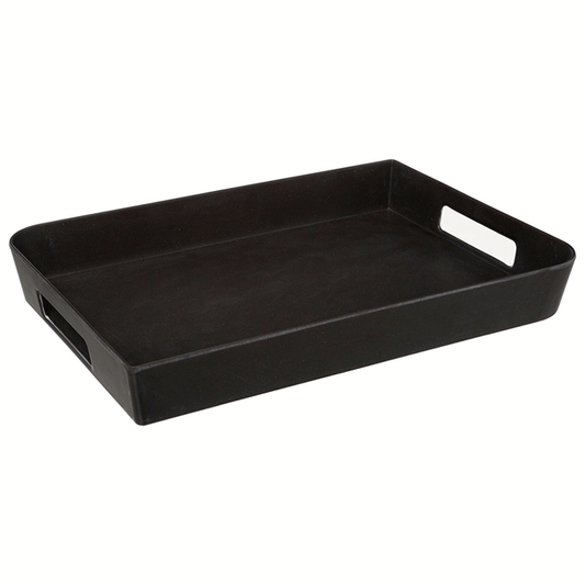 CHARCOAL MELAMINE TRAY 45X30CM
