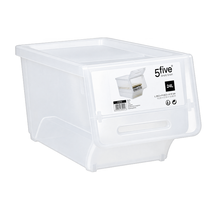 FRONT-OPENING PLASTIC BOX 24L