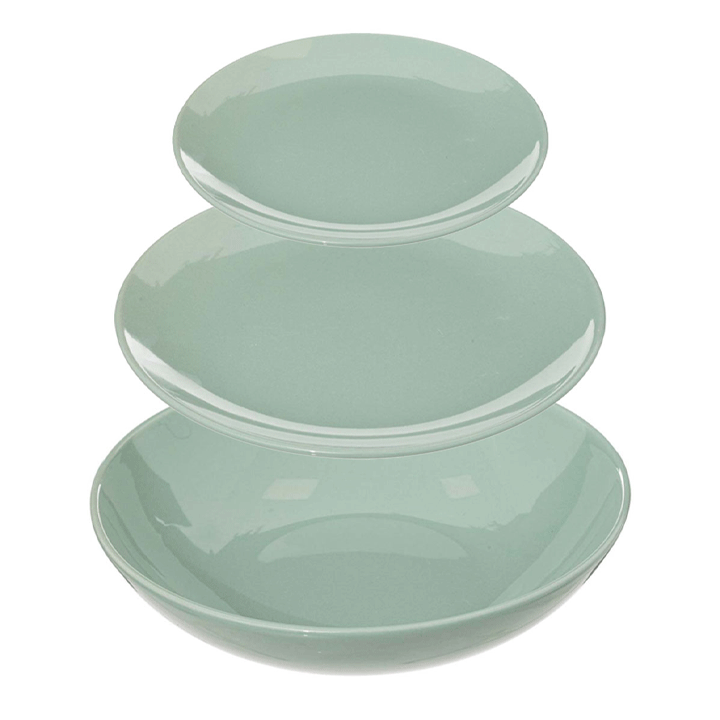 COLORAMA MINT DINNER SERVICE 18PCS