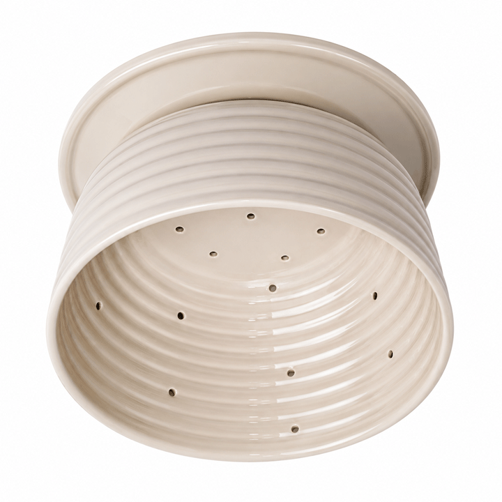STRAWBERRY BOWL+PLATE D19 WHITE