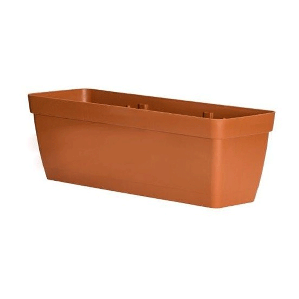 FLOWER POT PP 49X16X16CM TERRACOTTA