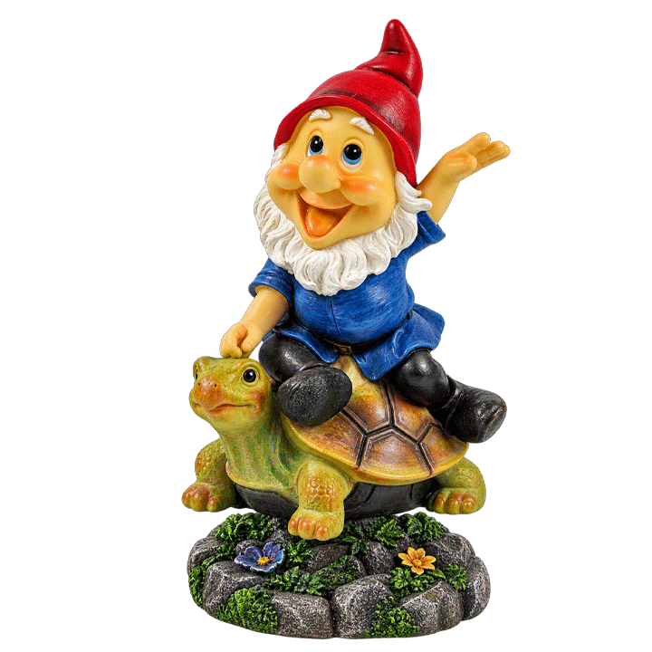 GARDEN GNOME WOBBLING & ANIMAL