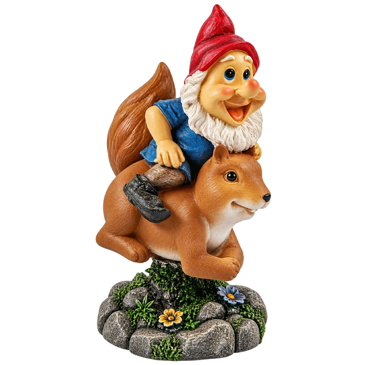 GARDEN GNOME WOBBLING & ANIMAL
