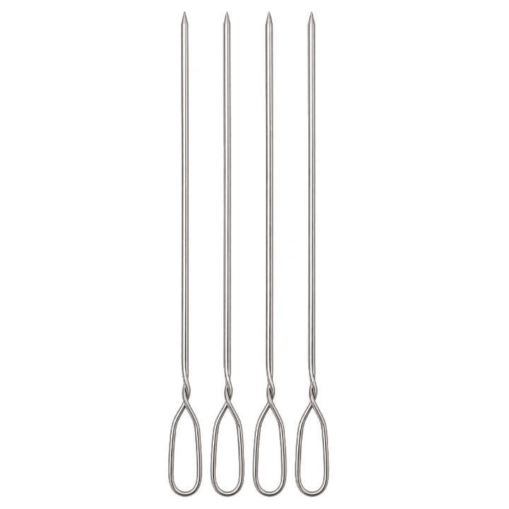 SOUVLAKI SKEWER S/STEEL DOUBLE 42CM