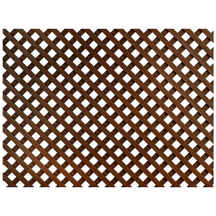 FIXED PLASTIC TRELLIS CE 0.6X1.2M 18MM BROWN
